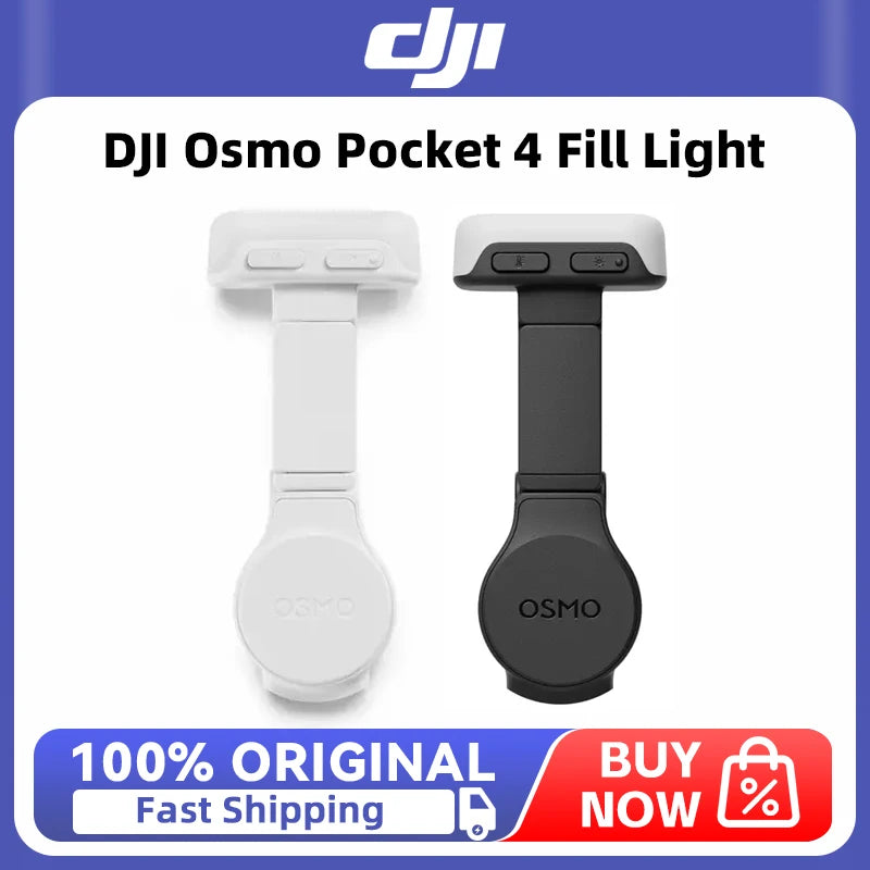 DJI Osmo Pocket 4 Fill Light Magnetic LED Light Adjustable Brightness for Vlog Shooting