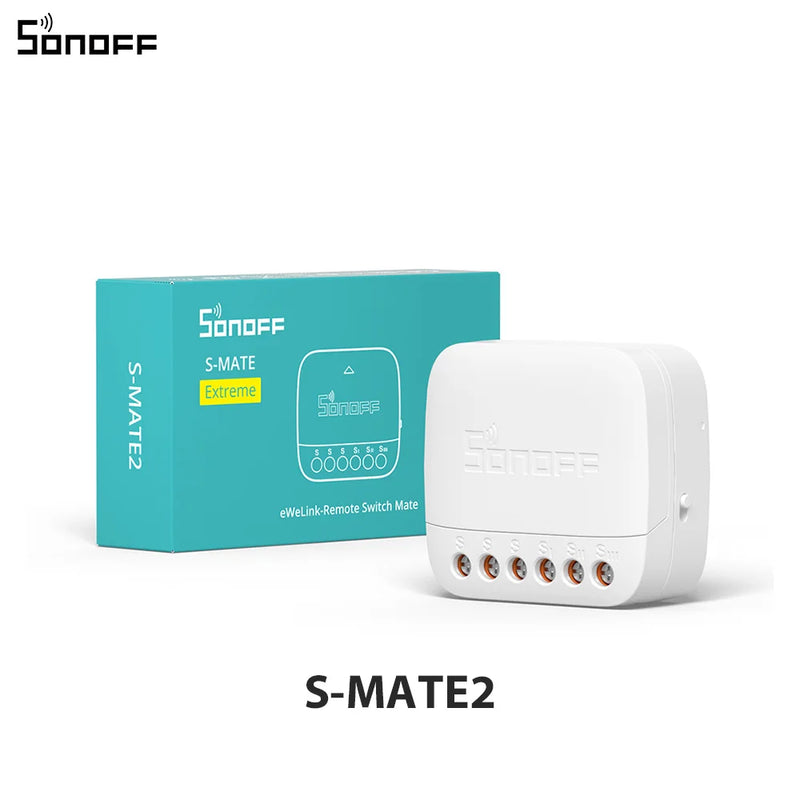 SONOFF S-MATE2 Extreme Switch Mate Local Control Mechanical Switch Support MINI Size Two-Way eWeLink Remote Control via MINIR4