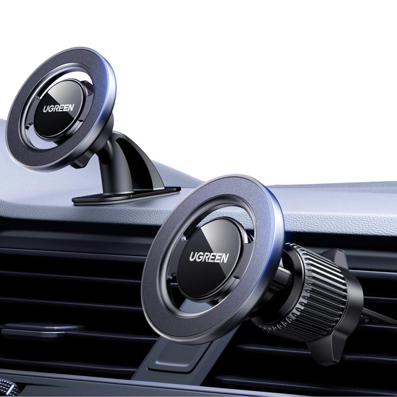 UGREEN Magnetic Car Phone Holder Strong Magnets 2 IN 1 360° Rotatable Car Mount For Magsafe iPhone 16 15 Pro Samsumg S25 Xiaomi