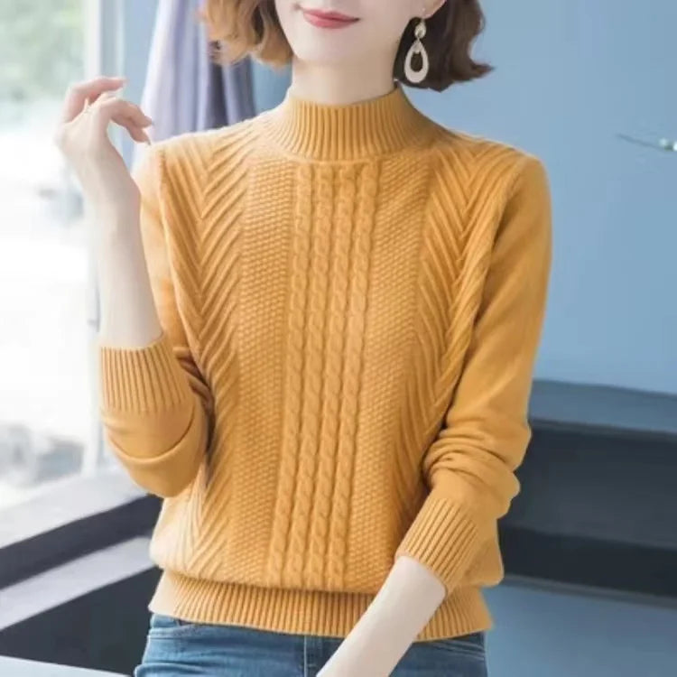 Mother Jumper Knitting Tops 2026 New Spring Autumn Women Pullovers Sweater Women's Loose Thick Cashmere Wool Knitted Sweaters
