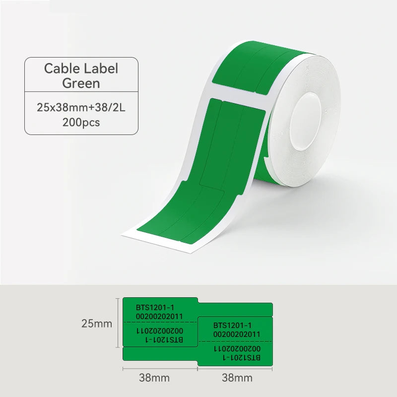 2 Rolls NIIMBOT B1 B21 B3S Thermal Label Clothing Price Food Self-adhesive Tag Waterproof Office Pocket Printer Label Paper