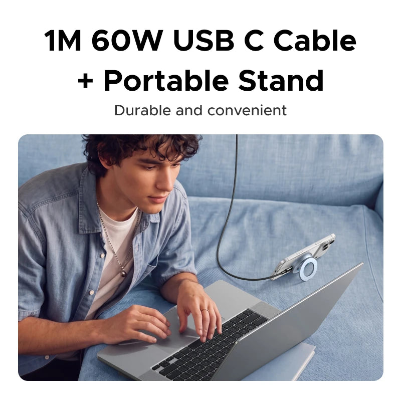 UGREEN Magflow Qi2 25W Wireless Charging Pad With Built-in Stand For iPhone 17 16 Pro Max Fast Charging Phone Charger