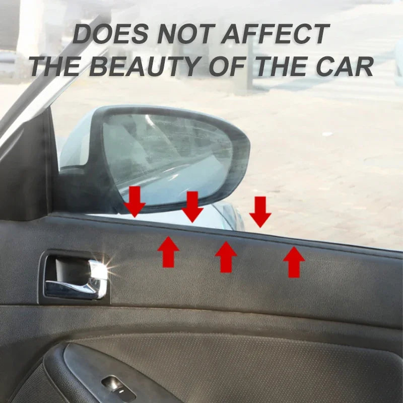 SEAMETAL Rubber Car Window Seal Strip V Shape Auto Side Window Lift Filler Sealing Strips Car Sealant Protector Strip Soundproof