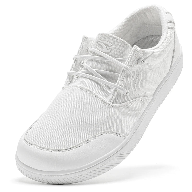 HOBIBEAR Unisex Barefoot Loafers Shoes Wide Toe Canvas Lightweight Sneakers Non Slip Casual Comfortable Boat Shoes