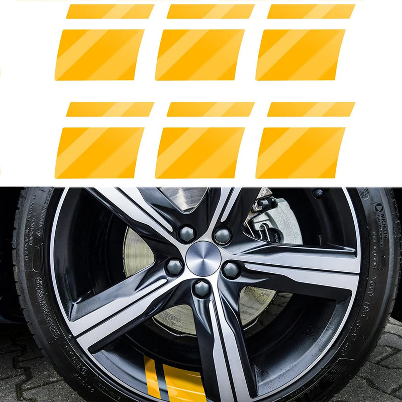SEAMETAL Car Wheel Reflective Stickers Auto Safety Warning Sticker Reflector Protective Strip for Car Wheel Styling Decoration