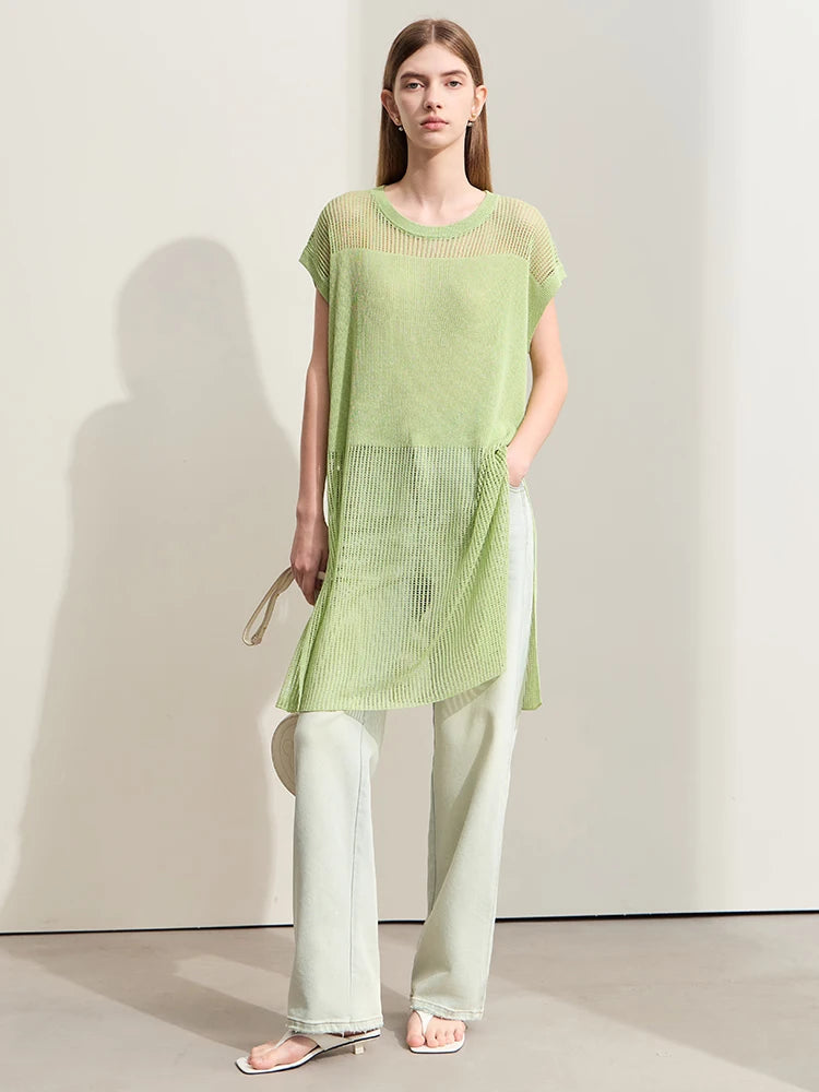 អាវយឺត Amii Minimalism រដូវស្លឹកឈើជ្រុះឆ្នាំ ២០២៥ ថ្មីសម្រាប់ស្ត្រី កមូលវែងបើកចំហរសម 12442298