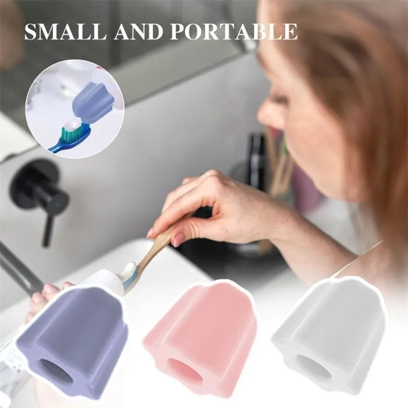 2pcs Self-Closing Toothpaste Cap  Cap-Free Hygienic Lid, Dust-Proof Tube for Bathroom, Travel & for Use - No-Maintenance Cap