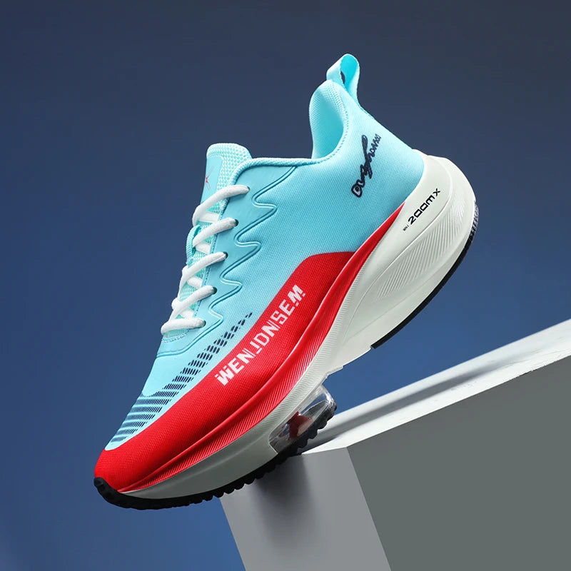 Mens Running Shoes Lightweight Breathable Mesh Sports Flat Soft Cushioned Soles Comfortable Walking Casual Fashion Sneakers Man