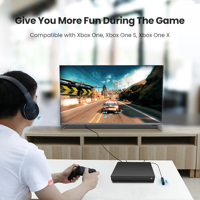 UGREEN Bluetooth Transmitter with aptX HD Adaptive 5.4 TV PC HD Digital Toslink Optical SPDIF Adapter Audio Wireless Transmitter