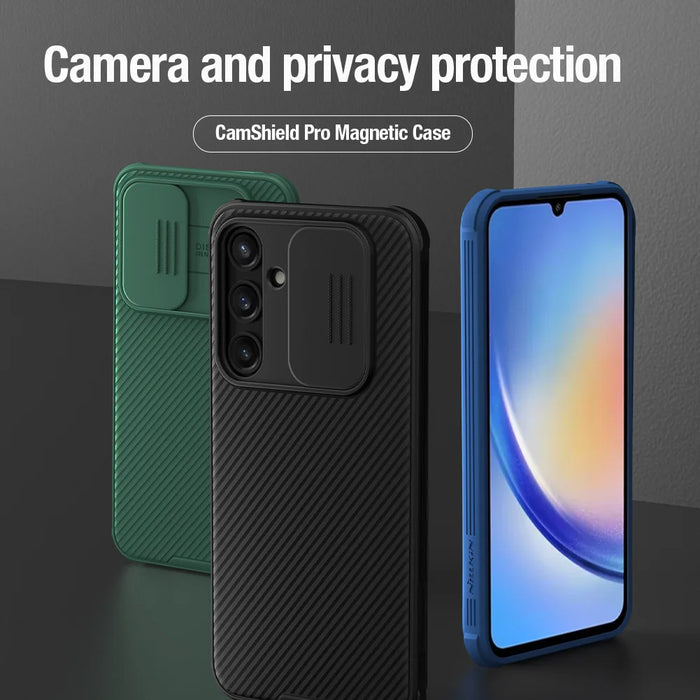 For Samsung Galaxy A35 5G Case NILLKIN CamShield Pro Camera Cases Lens Protection Slide Privacy Shell For Galaxy A35 5G Cover