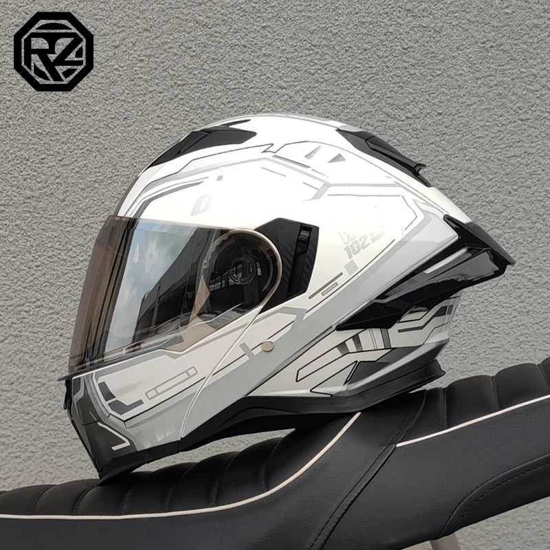 ORZ modular motorcycle helmet, men's and women's flip helmet, dual sunshade approved by DOT