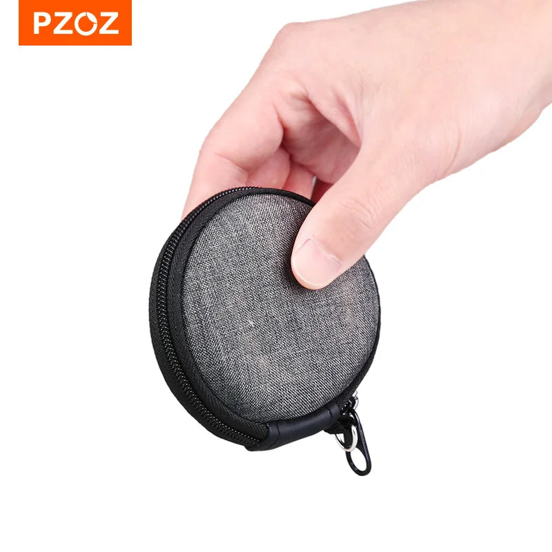 PZOZ Cable Storage Bag Data Cable Storage Zippered Bag Travel Case For Headphone Phone Cable Portable Bag Waterproof Storage Bag