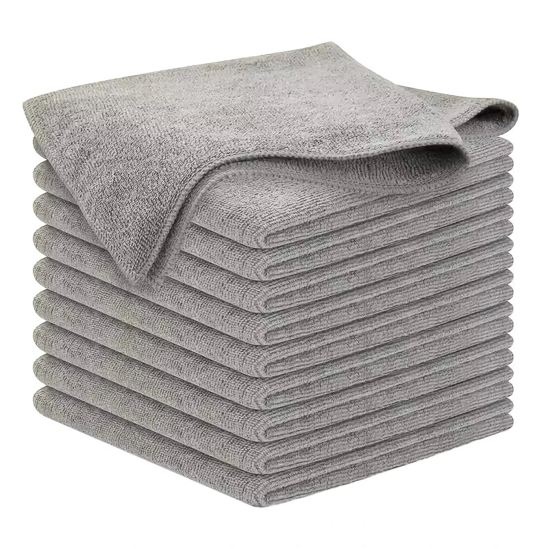 SEAMETAL 5/10pcs Microfiber Cleaning Cloths Lint Free Car Cleaning Towel Cloths Reusable Towels Absorbent for Car Home Cleaning