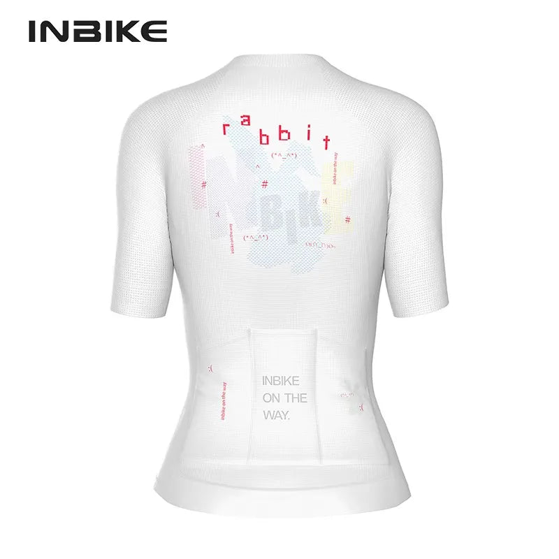 INBIKE Women’s Cycling Short Sleeve MTB Bike Jersey for Women Mountain Biking Clothing Road Bike Riding Top Shirts with Pockets
