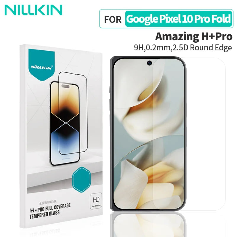 NILLKIN For Google Pixel 10 Pro Fold Screen Protector H+Pro Clear Explosion-proof Tempered Glass Film For Pixel 10 Pro Fold Film
