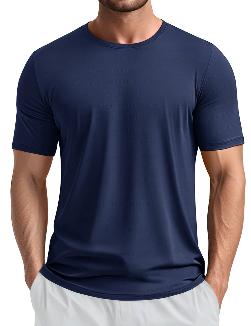 TACVASEN Lightweight Athletic T-Shirts Men's Quick Dry Workout Gym Tops Short Sleeve Running Tee Shirt Performance Activewear