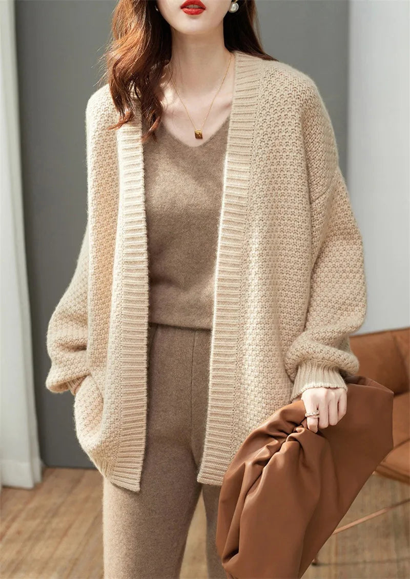 Thicken Autumn Winter Cardigans For Woman Coat New Korean Fashion Knitwears Sweater Cardigans Para Mujer Ladies Tops