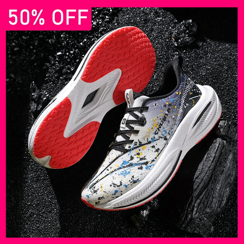 Mens Running Shoes 2026 New Professional Marathon Training Rebound Tennis Shoes Breathable Lightweight Outdoor Sneakers for Men