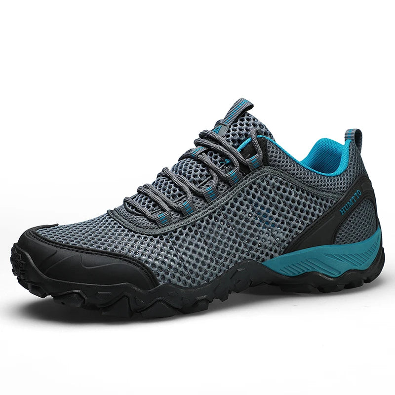 HUMTTO Breathable Summer Shoes for Men Non-slip Sports Hiking Shoes Man Outdoor Luxury Designer Trekking Climbing Mens Sneakers