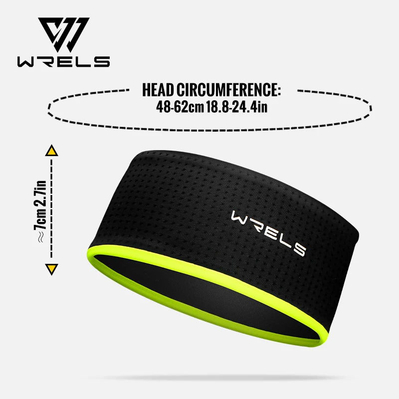 WRELS Sweatband Headbands Sports Moisture Absorbing Workout Headband Moisture Absorbing Workout Headband for Running Cycling