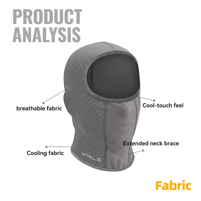 WRELS Balaclava Face Mask Anti-UV Neck Hood Breathable Windproof Sunscreen Cycling Fishing Outdoor Men Women Sports Head Cover