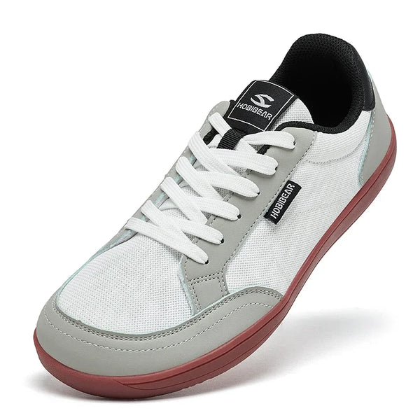 HOBIBEAR Barefoot Minimalist Shoes Womens Mens Wide Toe Lace Up Sneakers Zero Drop Comfortable Lightweight Walking Shoes