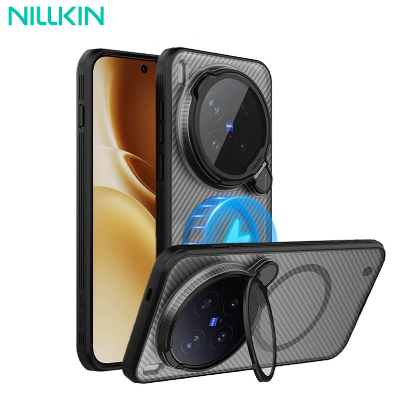 NILLKIN For Vivo X300 Pro Magsafe Case CamShield Prop With Transparent Camera Holder Back Cover for Vivo X300 Magnetic Cases