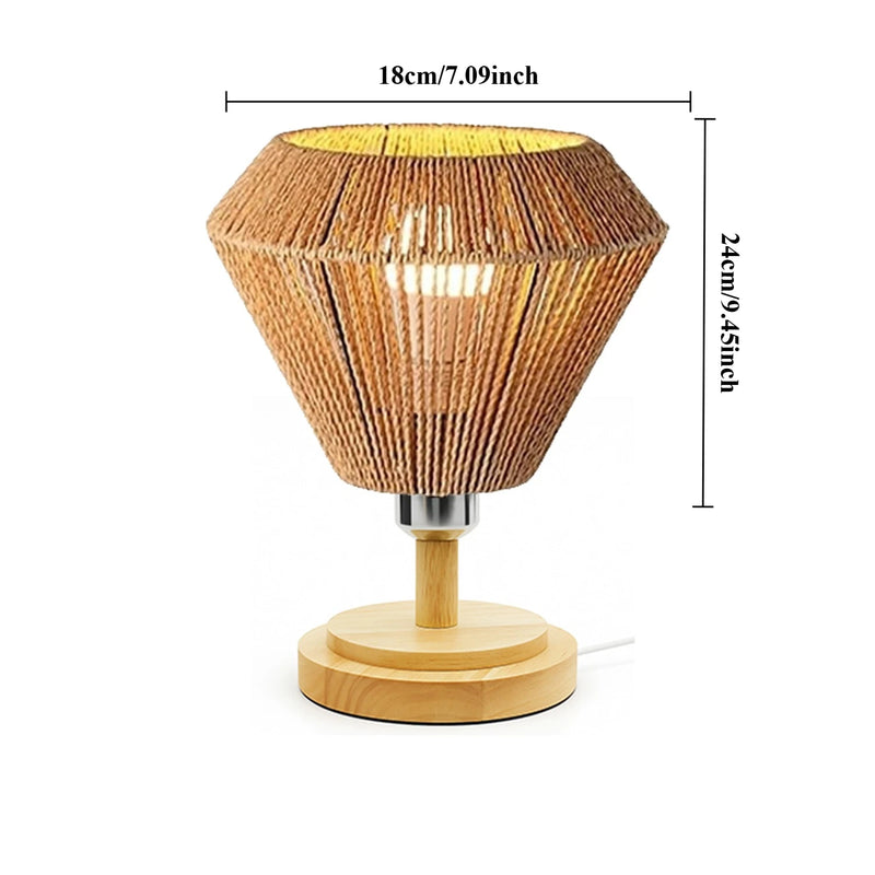 JOYINLED 3-Lights Handmade Pendant Lamp Boho Natural Rattan Ceiling Hanging Light Fixture Living Room Home Decor LED Chandelier