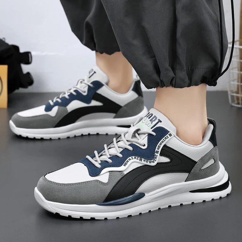 Men's casual sneakers shoes Four seasons new breathable non-slip soft-sole outdoor walking shoes lightweight sports running shoe