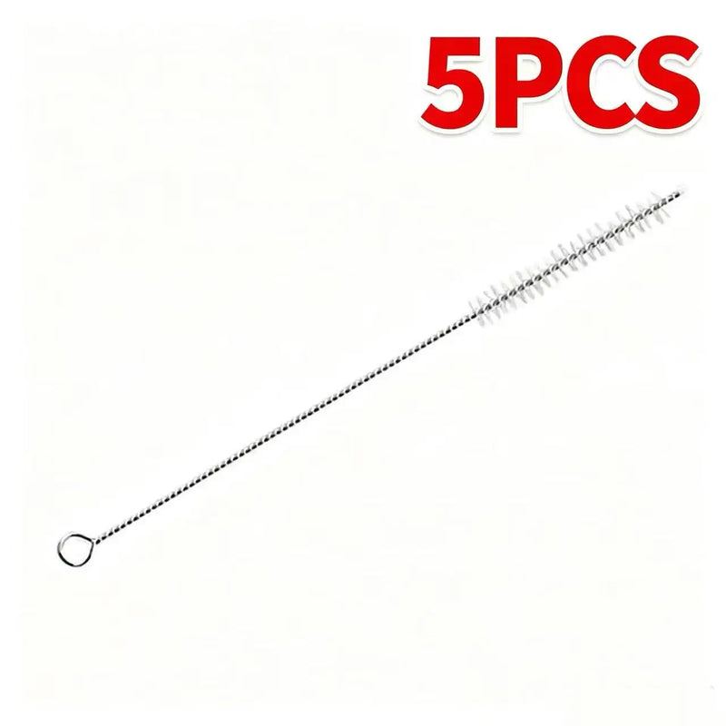 Stainless Steel Bendable Bottle Straw Cleaning Brush Cup Lid Nipple Brush Water Cup Spout Small Brush Soft Bristle Straw Brush