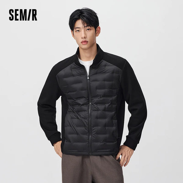 អាវក្រៅរដូវរងាបុរស Semir ៩០ ភាគរយ រចនាបថស្រាល ពាក់ប្រចាំថ្ងៃរដូវរងាថ្មីឆ្នាំ ២០២៦ ស្ទីលធម្មតាក្នុងទីក្រុង
