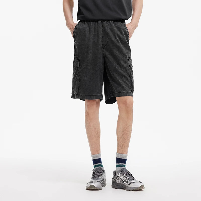 Semir Mens Denim Shorts 2026 Loose Workwear Style Lightweight Casual Outdoor Soft Daily Wear