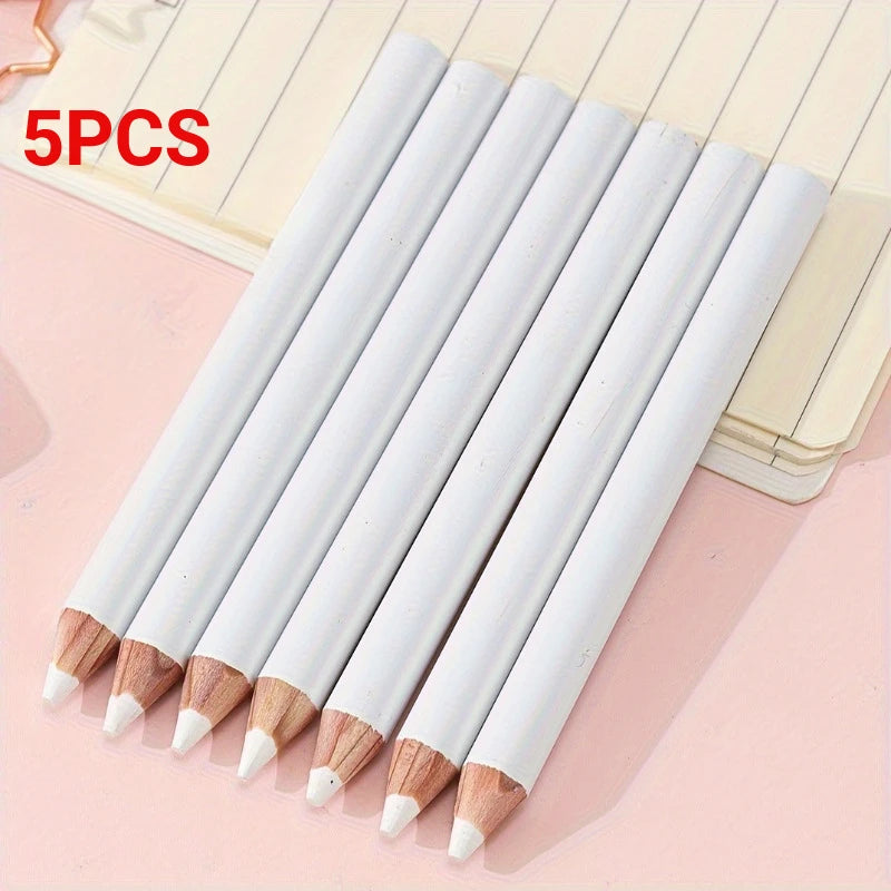 White Chalk Marking Pencils , Comfortable Design -  for Sewing, Fabric Work, Dressmaking,And Quilting pattern quilting templates