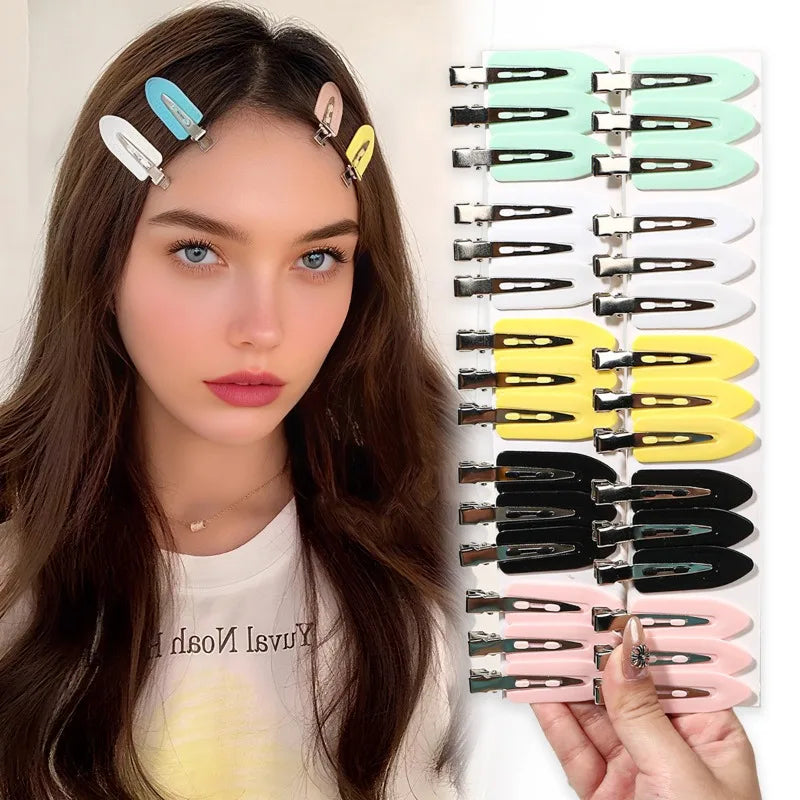 5pcs Seamless Hairpin Side Bangs Hairpin Makeup Wash Accessories Women's Styling Hairpin-Hairpin Female Hair Styling Accessories
