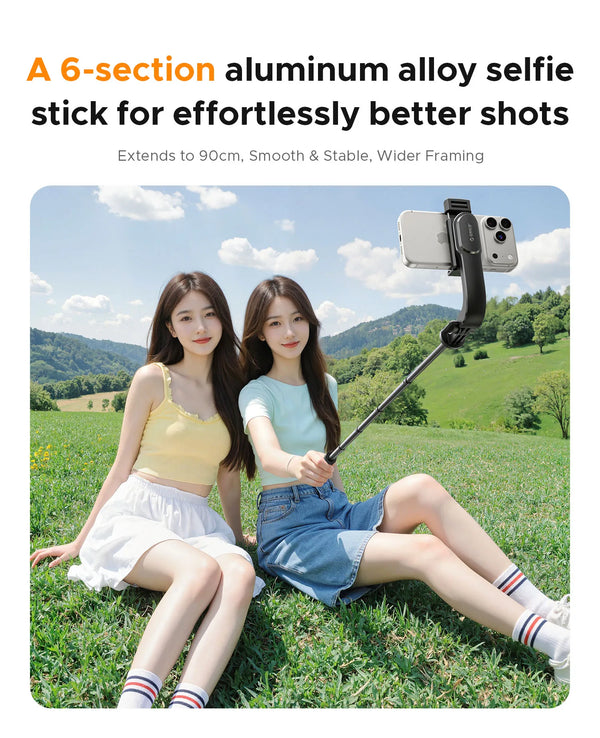 ORICO Portable BT Selfie Stick Retractable 70CM Phone Holder Tripod Wireless Remote Shutter For Travel Outdoor Vlog