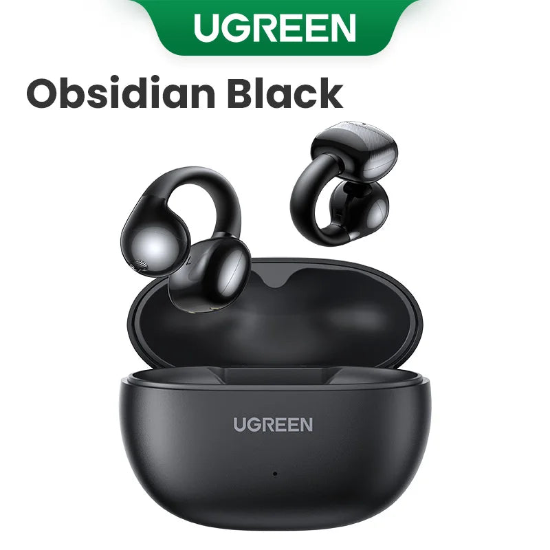 Open Ear Clip Wireless Earphones Bluetooth Earbuds Sports Headphones 30H AI Call Noise Cancellation Playtime