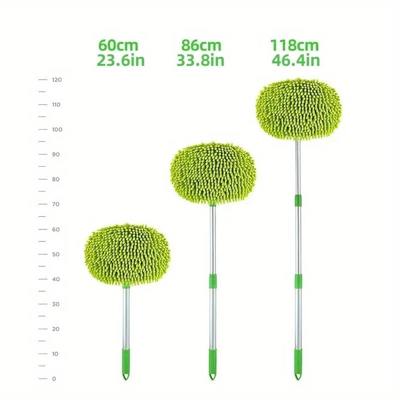 1PC Upgrade Three Section, Telescopic Car Washing Mop, Super Absorbent, Car Detailing Cleaning Mop, Window Wash Tool