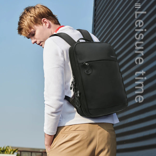 Tigernu Expandable Backpacks For Men 15.6inch Laptop Backpack Bags College Thin Travel Bags Male Lightweight Schoolbag Knapsack