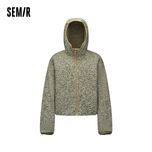 អាវក្រៅ Semir សម្រាប់នារី មានក្រណាត់រោម ៩០ ភាគរយ ទម្ងន់ស្រាល រលុង រចនាបថទំនើប សម្លៀកបំពាក់រដូវរងាថ្មី ឆ្នាំ២០២៦ សម្រាប់ពាក់ប្រចាំថ្ងៃ