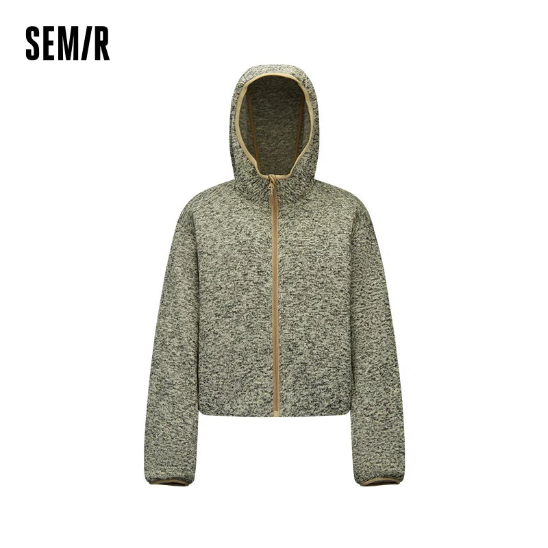 អាវក្រៅ Semir សម្រាប់នារី មានក្រណាត់រោម ៩០ ភាគរយ ទម្ងន់ស្រាល រលុង រចនាបថទំនើប សម្លៀកបំពាក់រដូវរងាថ្មី ឆ្នាំ២០២៦ សម្រាប់ពាក់ប្រចាំថ្ងៃ