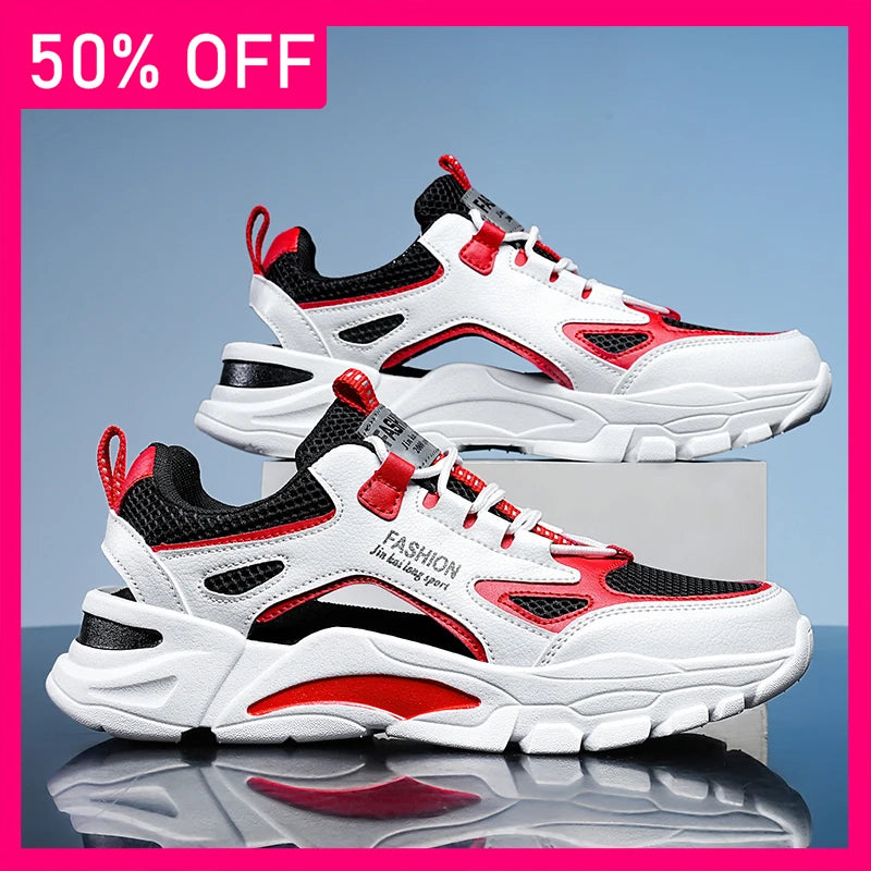 Unisex Sneakers Summer Hollow Breathe Anti Slip Wear-resistant Soft Sole Outdoor Fitness Comfort Daily Leisure Jogging Shoes