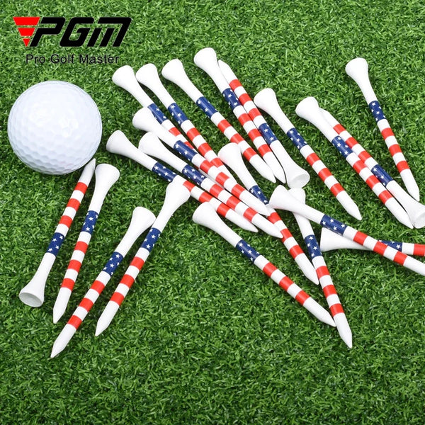 Golf Tees 50pcs 83mm Bamboo Stripe Ball Seat JC025