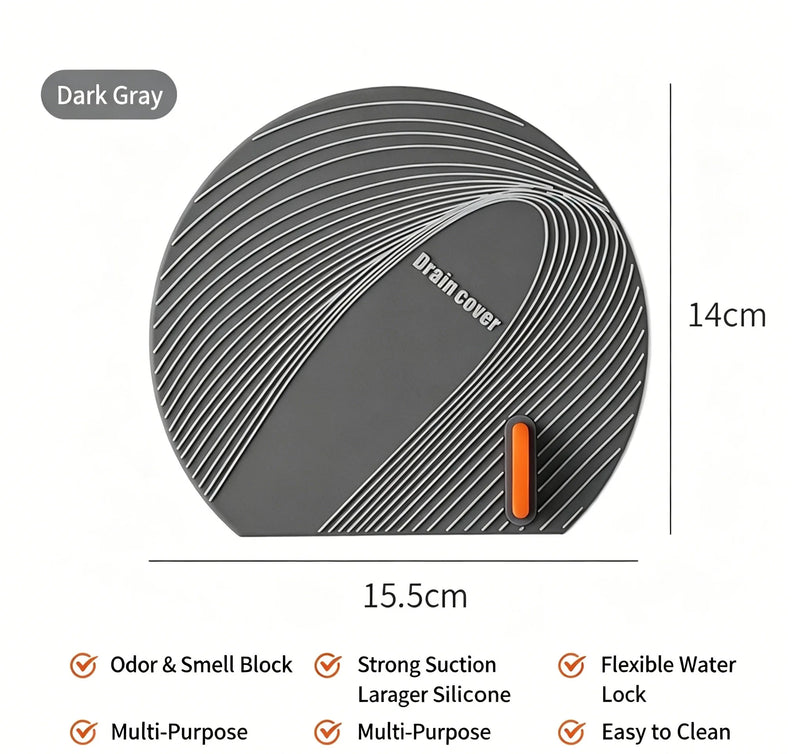 Floor Drain Deodorizer, Drain Plug, Insect and Odor Prevention Device, Bathroom Silicone Drain Cover, Sealing Cap