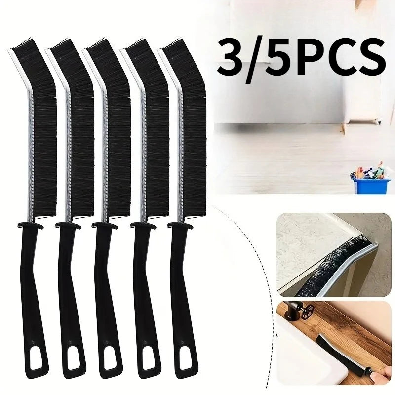 3/5Pcs  Crevice Cleaning Brush Set for Grout Gap Car Corners Window Groove Kitchen Tile Seam - Household Cleaning Tools