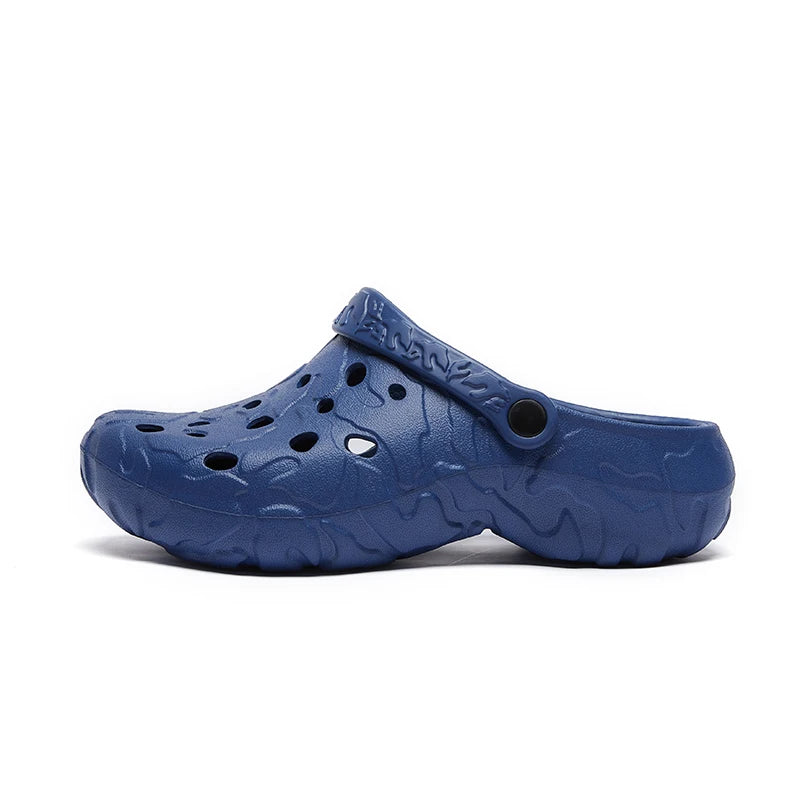 Plus Big Size 46 47 Summer Rubber Sandals Men Clogs Garden Shoes Zuecos Hombre Cholas Man Clog Beach Shoes Wide Foot