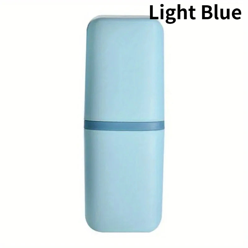 1PC Compact Portable Travel Toothbrush & Toothpaste Holder - Organizer for Camping, Home Use and Personal Care