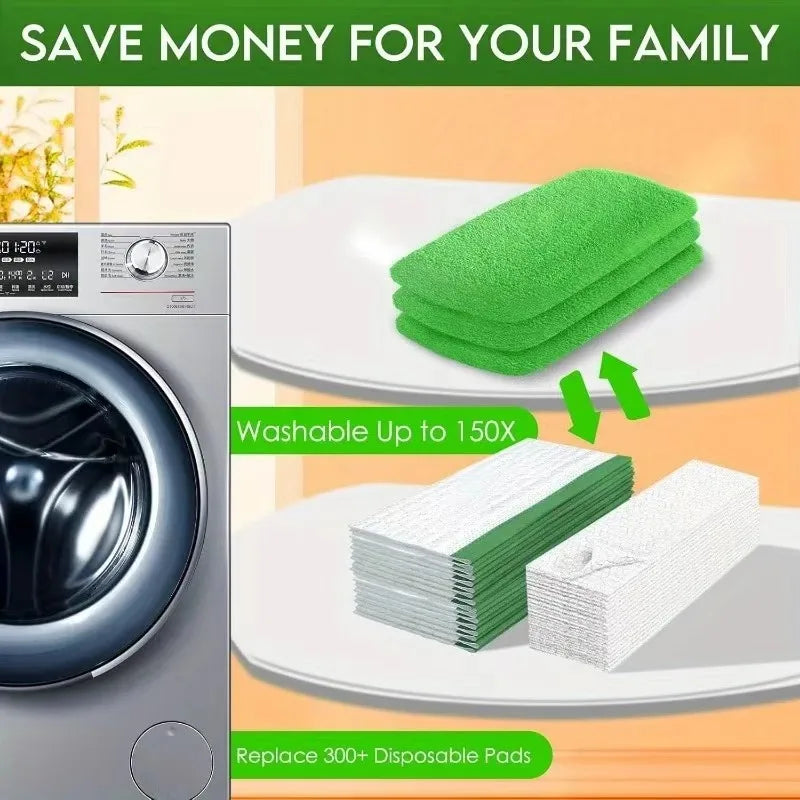 Swiffer Mop Cloth Cover Reusable Flat Mop Accessory Lazy Person's Mop Cleaning Tool