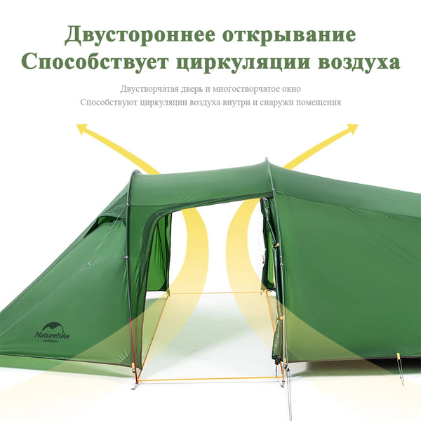 Naturehike Opalus Pro 2 3 Tent 2 3 Person Hiking Tent 4 Season Tent Ultralight Family Travel Tent 20D Waterproof Camping Tent
