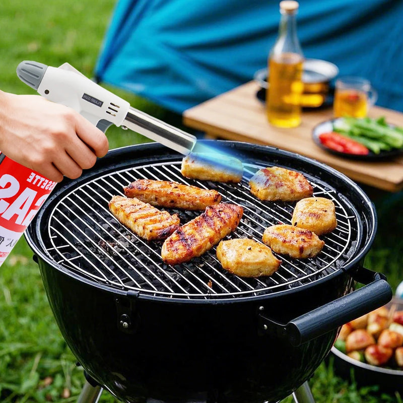 Torch Cooking AutoIgnition Butane Gas Welding-Burner Heating Welding Gas Burner Flame Gas Torch Blow for BBQ Home Cooking