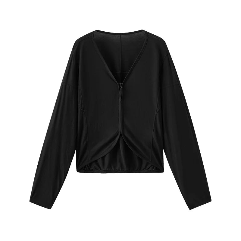 Semir Womens Jacket 2026 Batwing Sleeve Loose V Neck Cardigan Relaxed Style Casual Versatile Soft